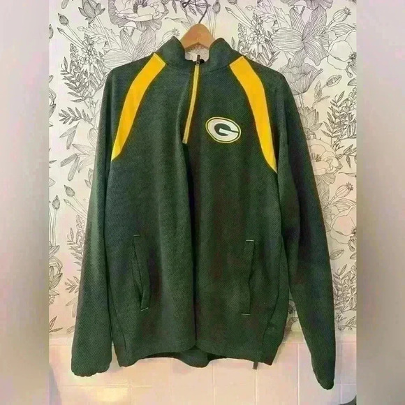 Green Bay Packers Men’s Quarter Zip-Up - Picture 1 of 2